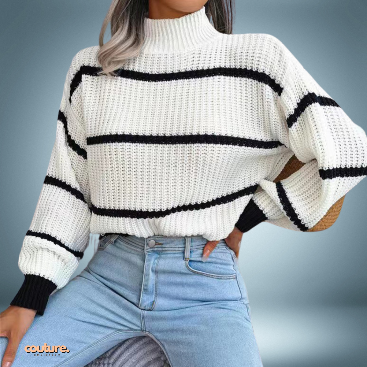 Cozy Charm | Striped Knitted Sweater