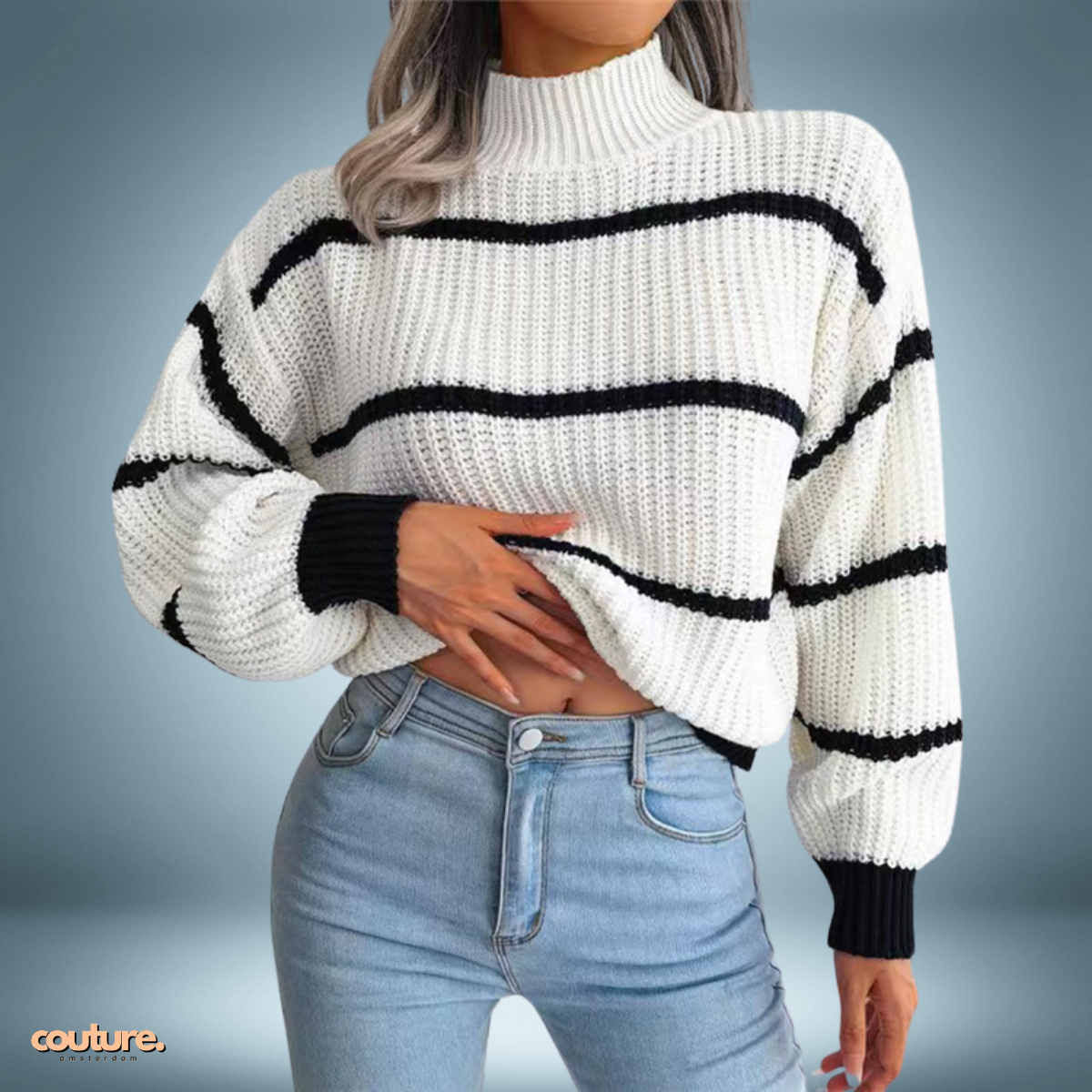 Cozy Charm | Striped Knitted Sweater