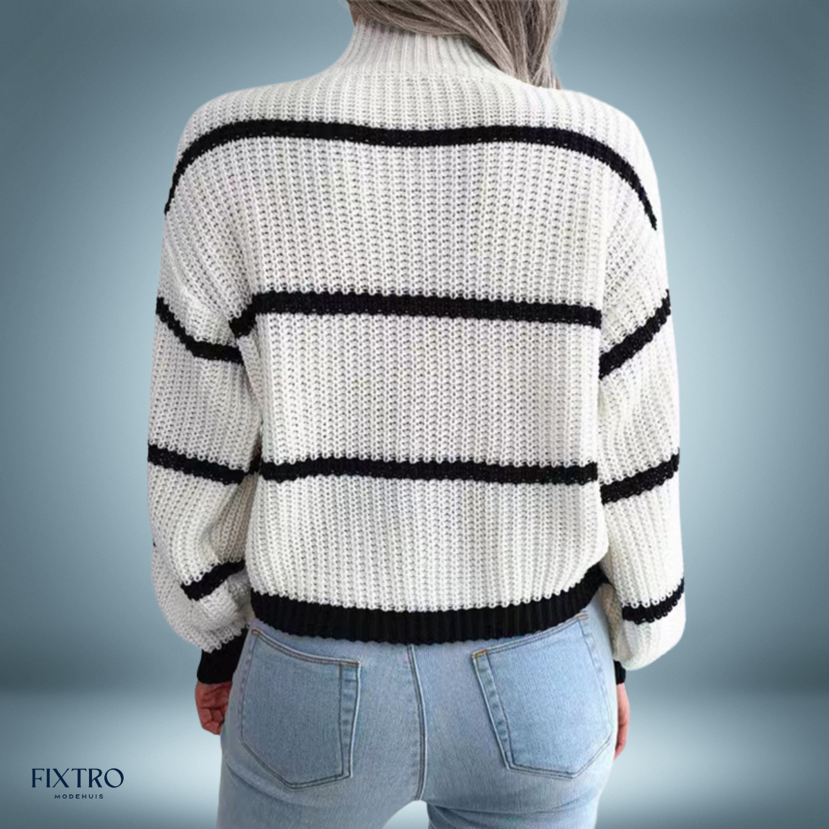 Cozy Charm | Striped Knitted Sweater