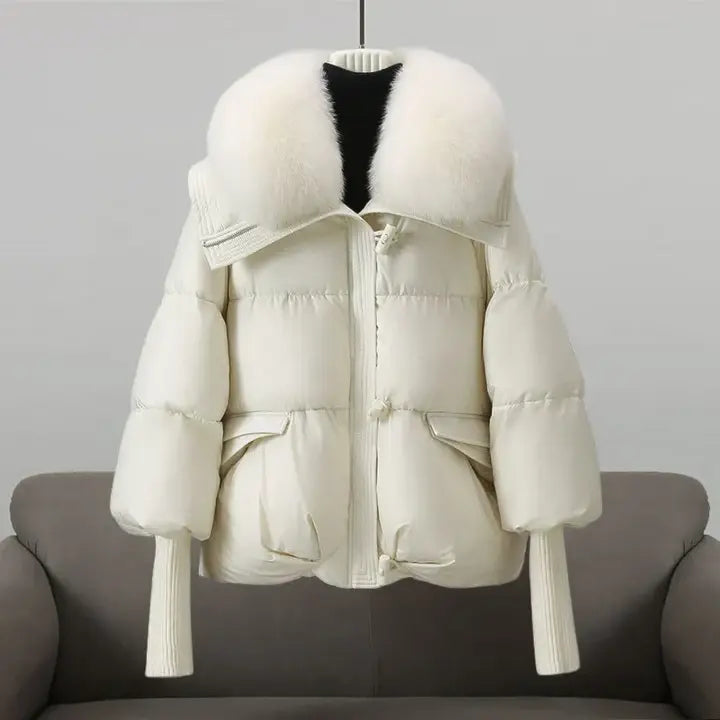 Femke™ - Winter coat with luxurious fur collar 