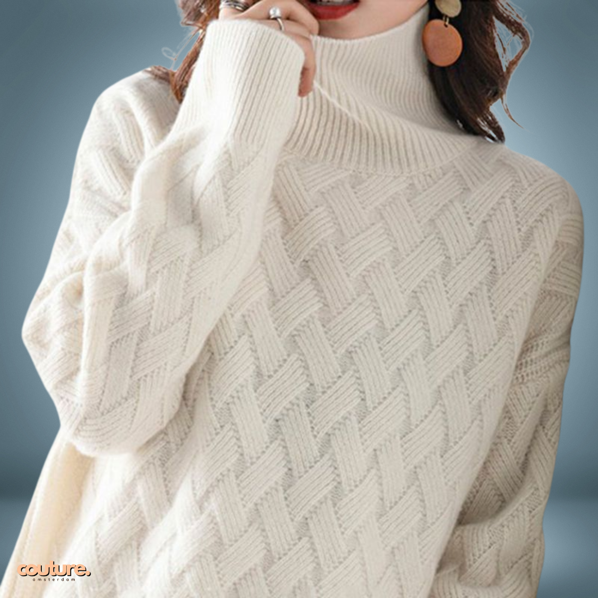 Cozy Collar | Braided Chic Turtleneck