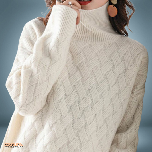 Cozy Collar | Braided Chic Turtleneck