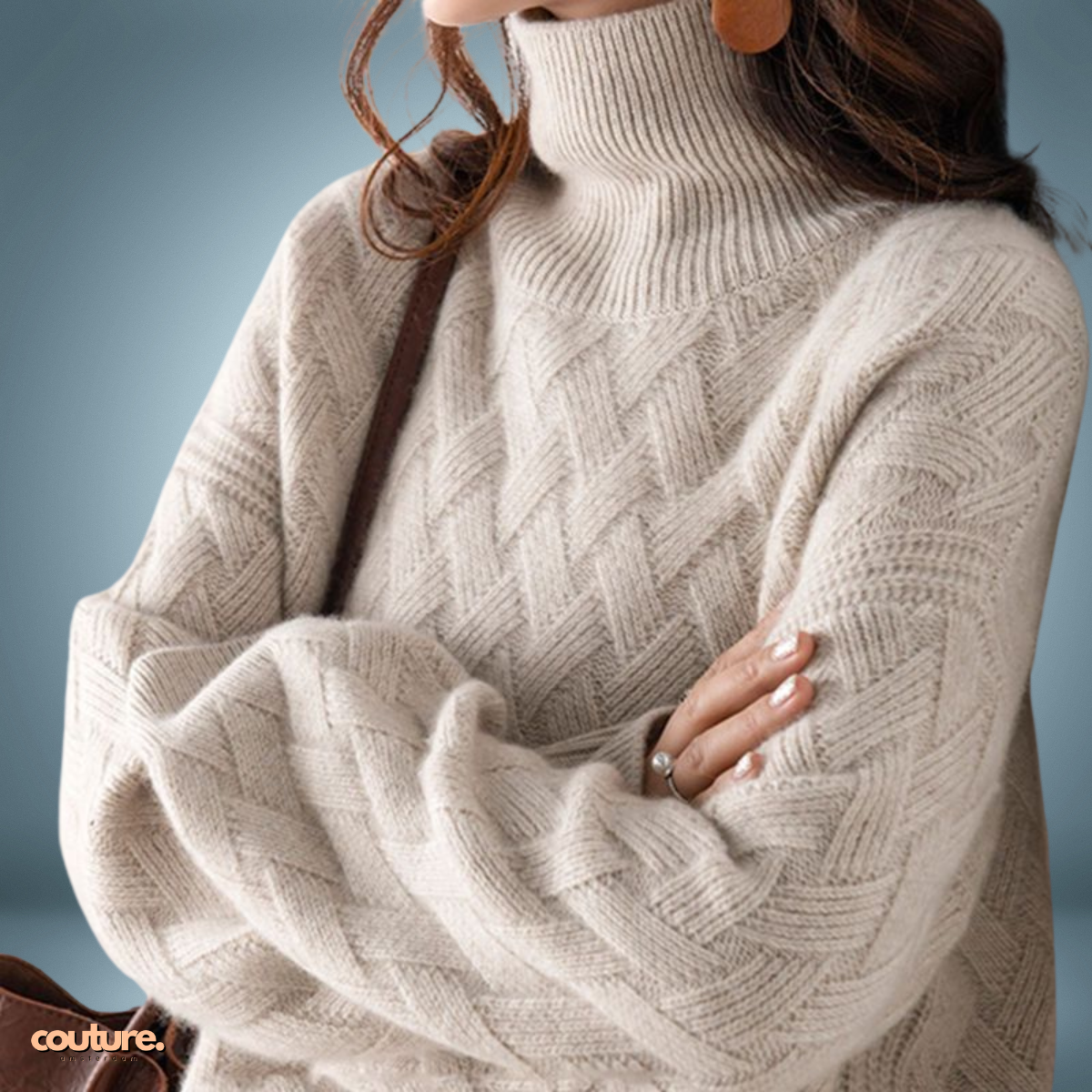 Cozy Collar | Braided Chic Turtleneck