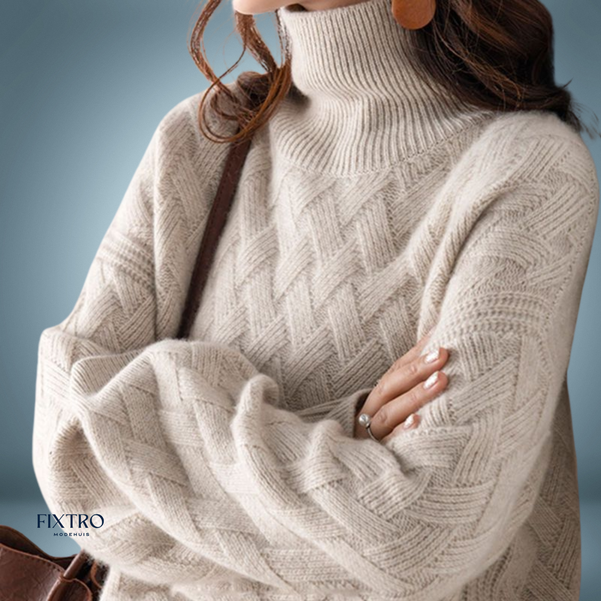 Cozy Collar | Braided Chic Turtleneck