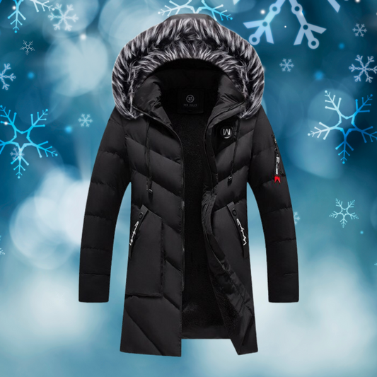 Mike™ - Super warm, stylish winter jacket with fur hood