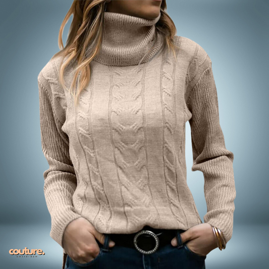 Couture Design | Stylish turtleneck in beige