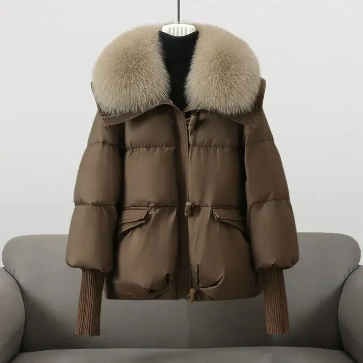 Femke™ - Winter coat with luxurious fur collar 