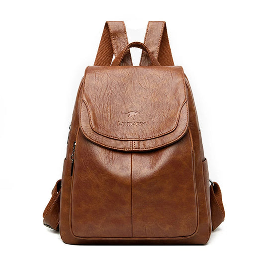 Willemina™|Leather Anti-Theft Backpack