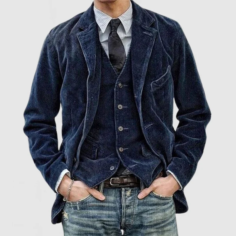 Max™ - Stylish Vintage Blazer and Vest Set