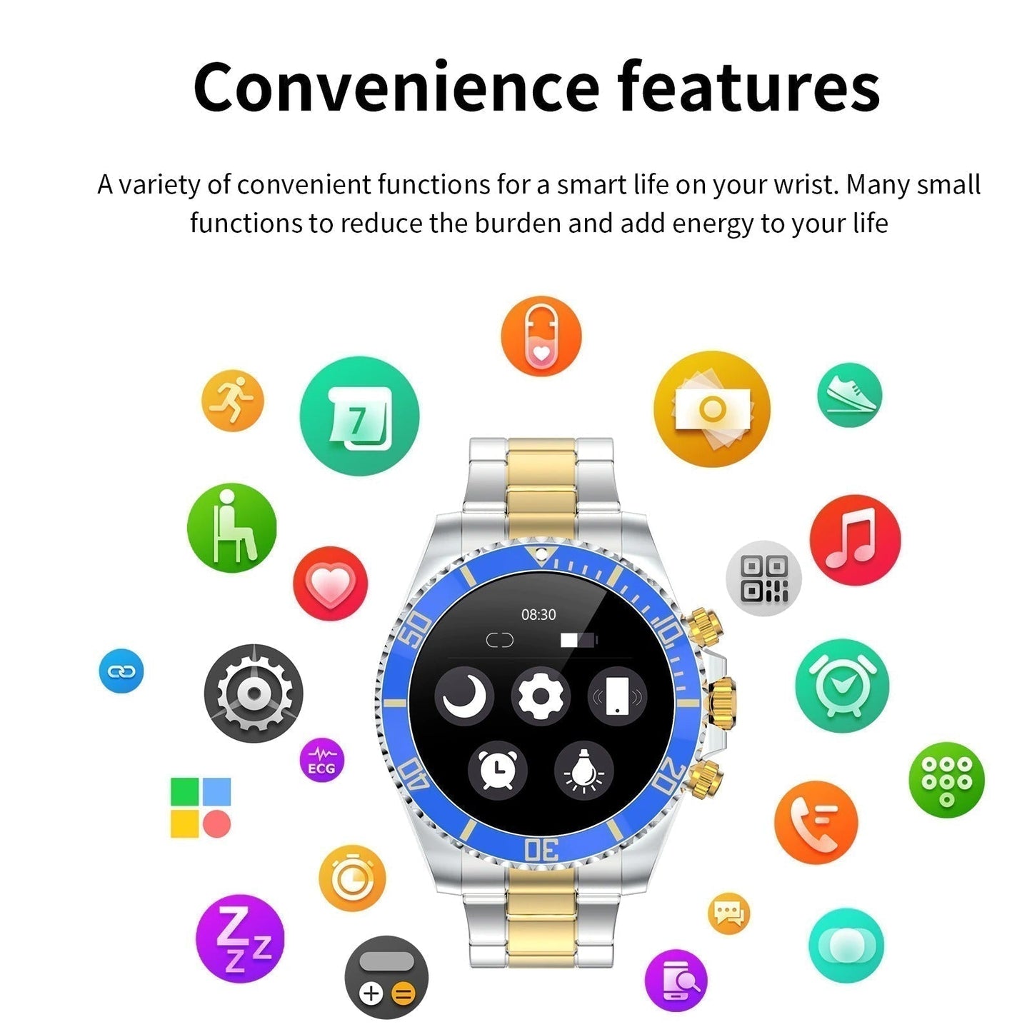 Geavanceerde Stijlvolle Digitale Smartwatch