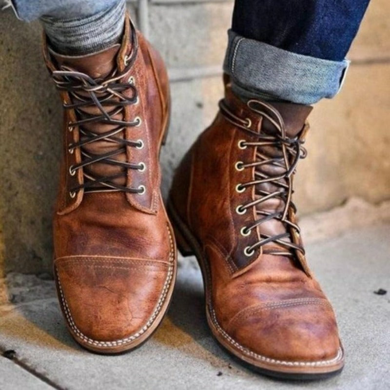 Max™ - Retro Style Vegan Leather Boots 