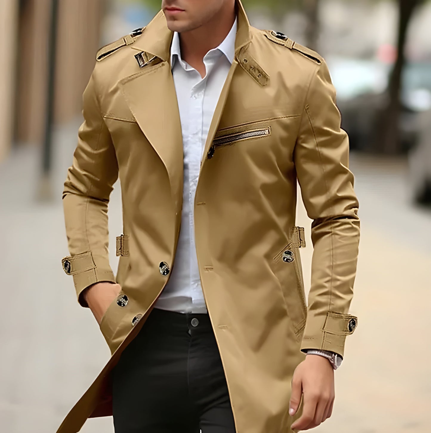 Alfred™ - Stylish breathable trench coat for men for every occasion 