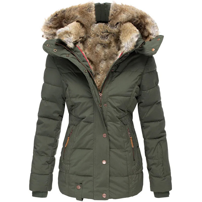 Chloe™ - Comfortabele warme winterjas met bont