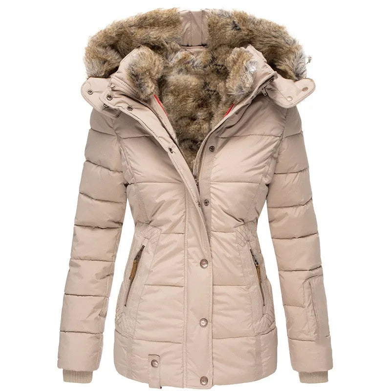 Chloe™ - Comfortabele warme winterjas met bont