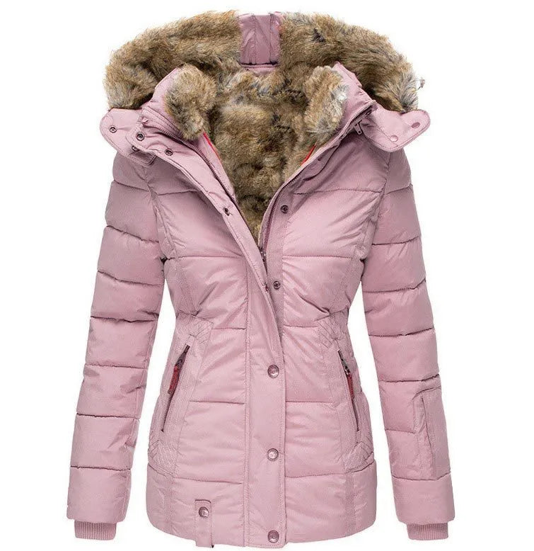 Chloe™ - Comfortabele warme winterjas met bont