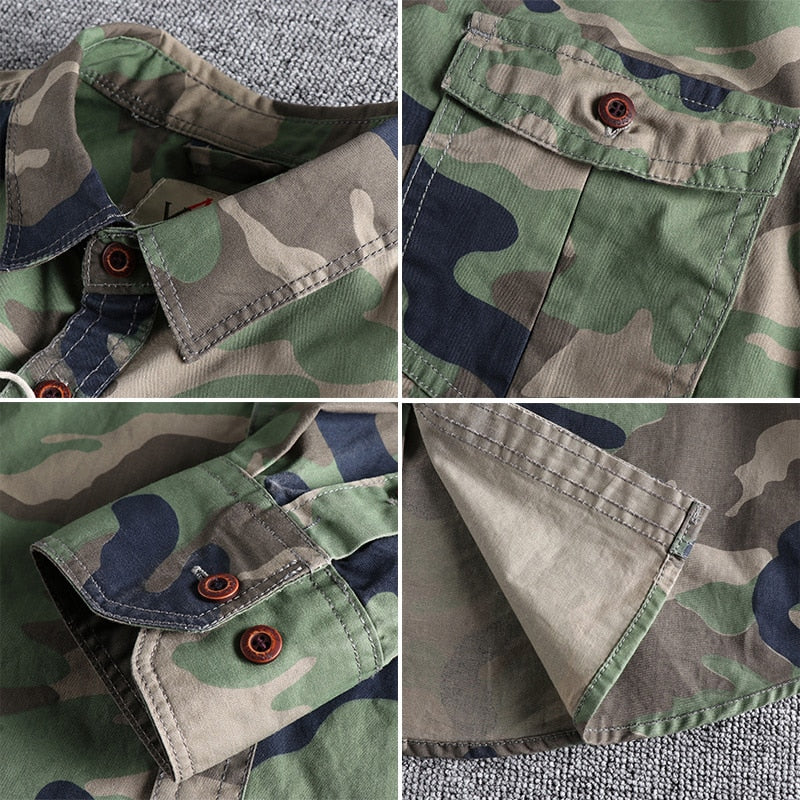 Thomas™ - Stylish Camouflage Retro Canvas Jacket