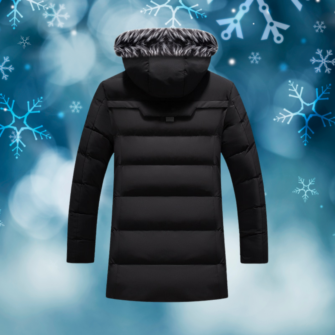 Mike™ - Super warm, stylish winter jacket with fur hood