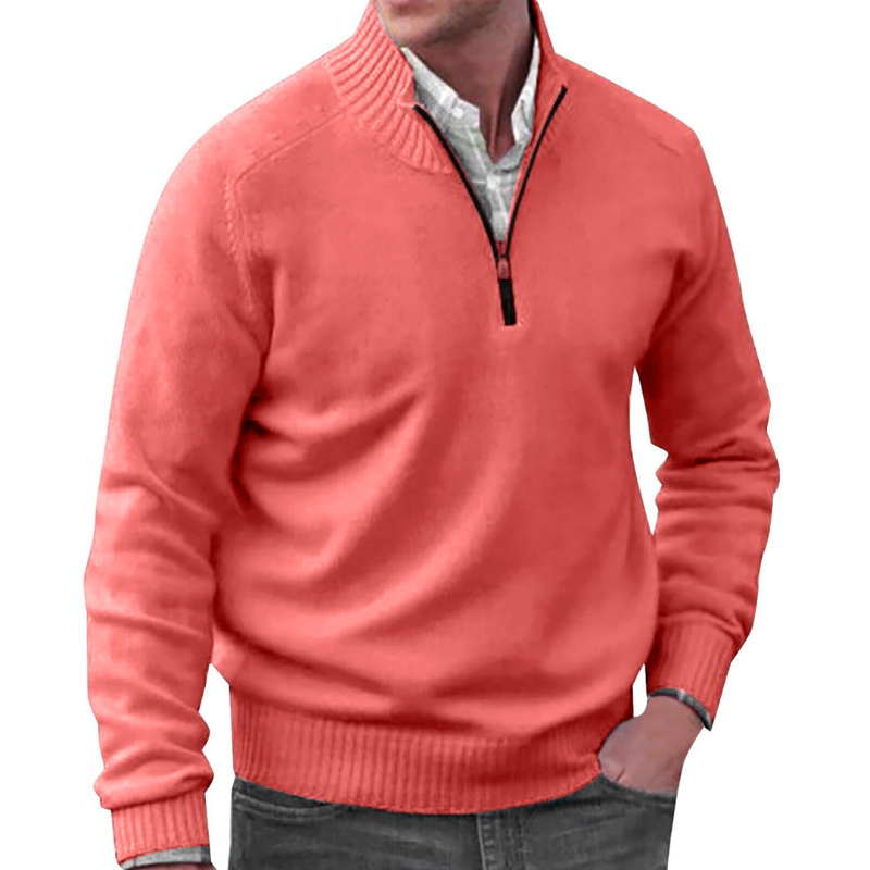 Milan™ - Stylish cashmere sweater with zip