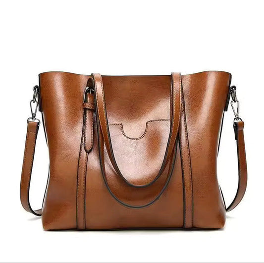 Wilhelmina™|Leather Shopping Bag