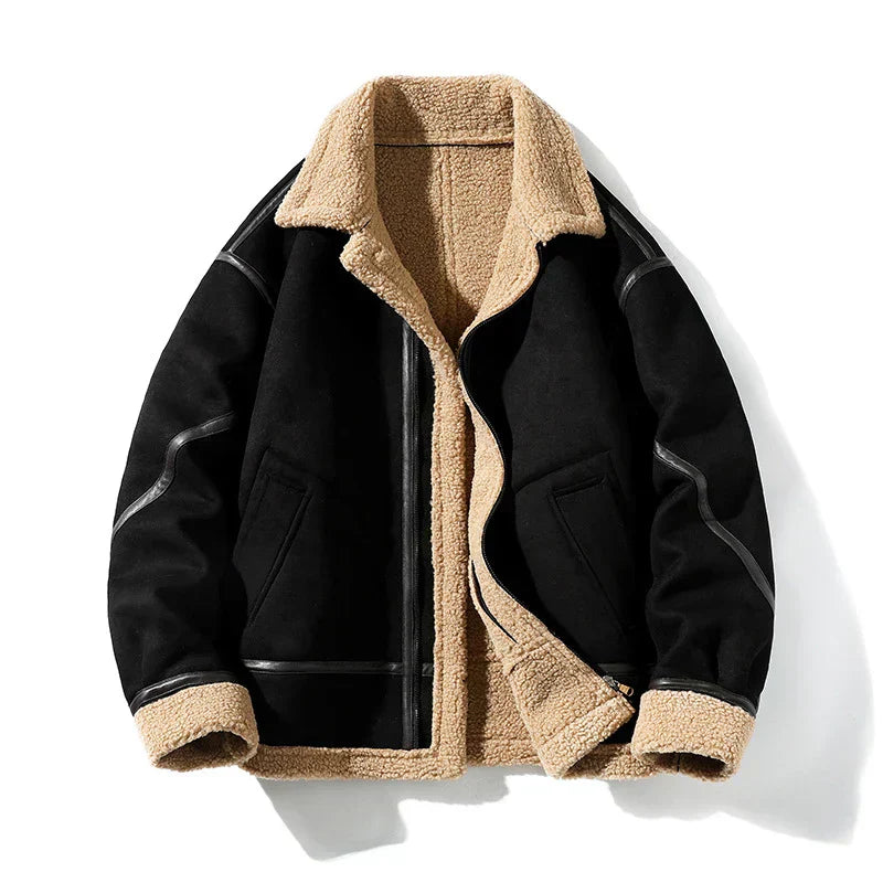 Lieke™ - Vintage style warm suede jacket