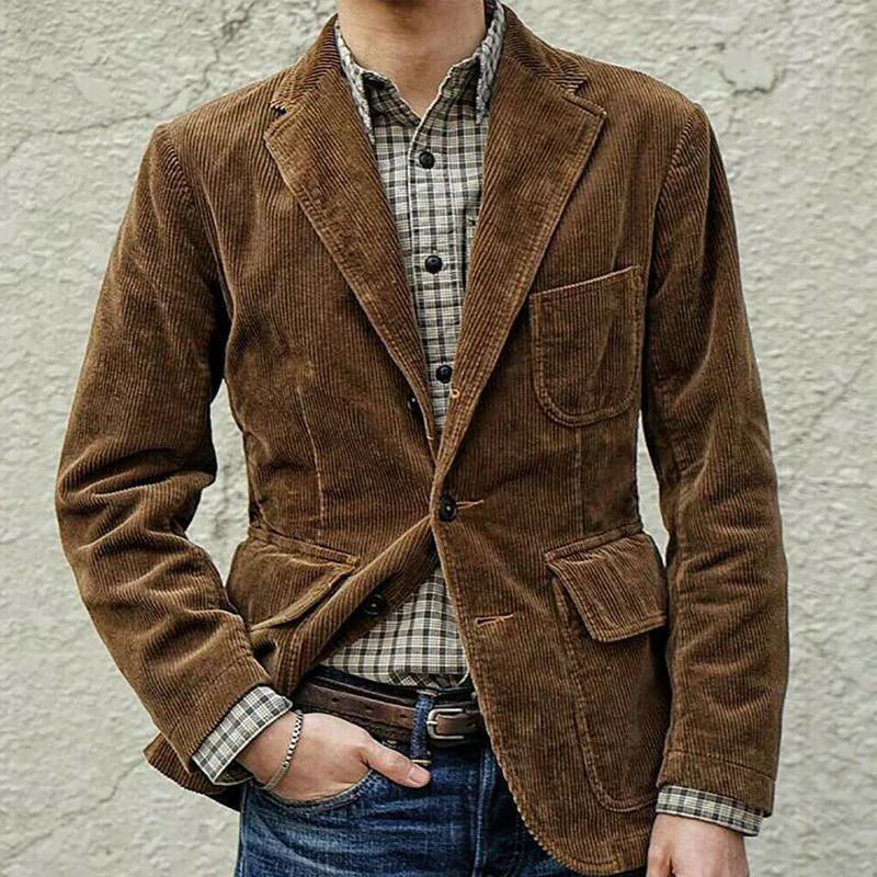 Max™ - Stylish vintage corduroy blazer