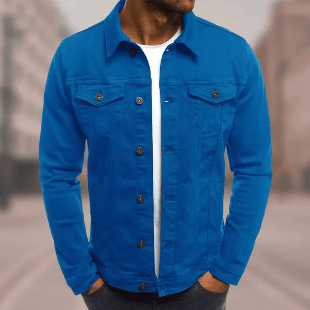 Steven - Denim Stijlvol Jacket Voor Heren