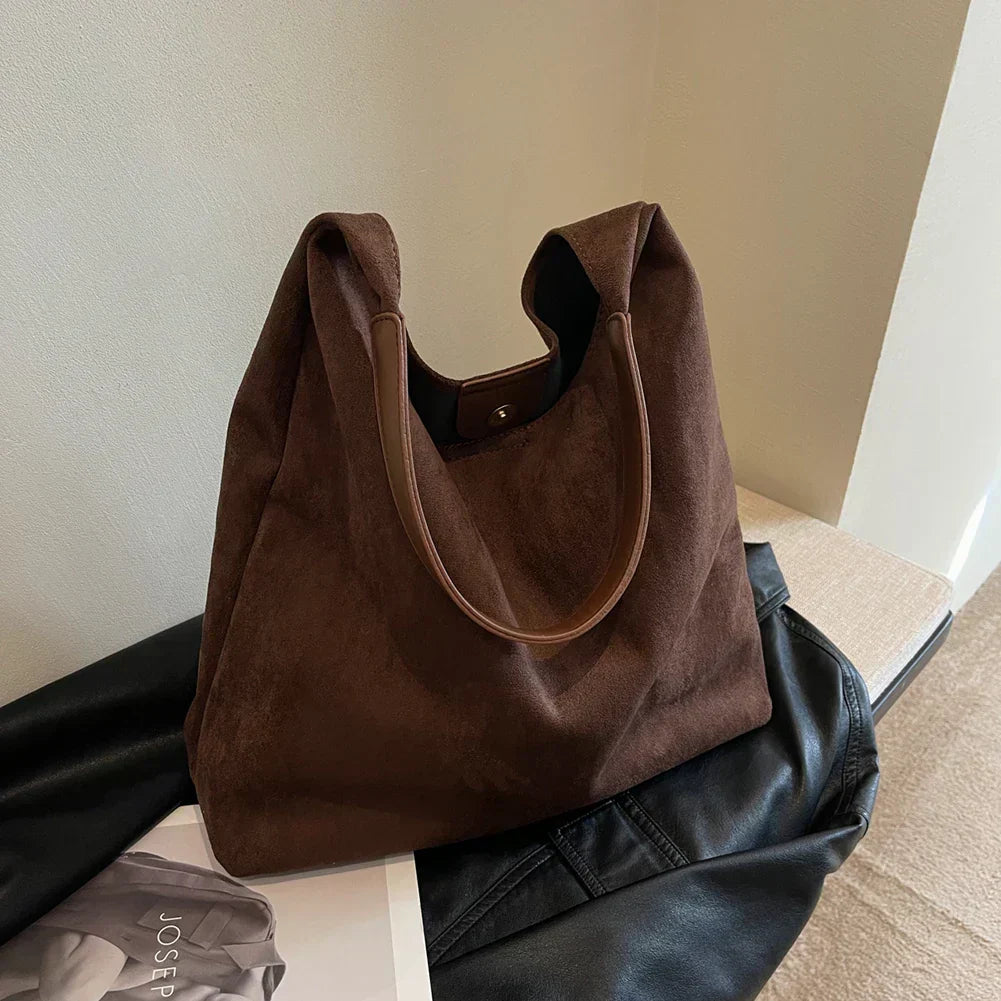 Willemijn™|Suede shopper bag