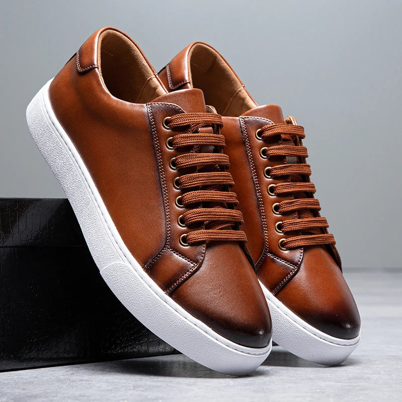 Oscar™ - Comfortabele Leren Sneaker