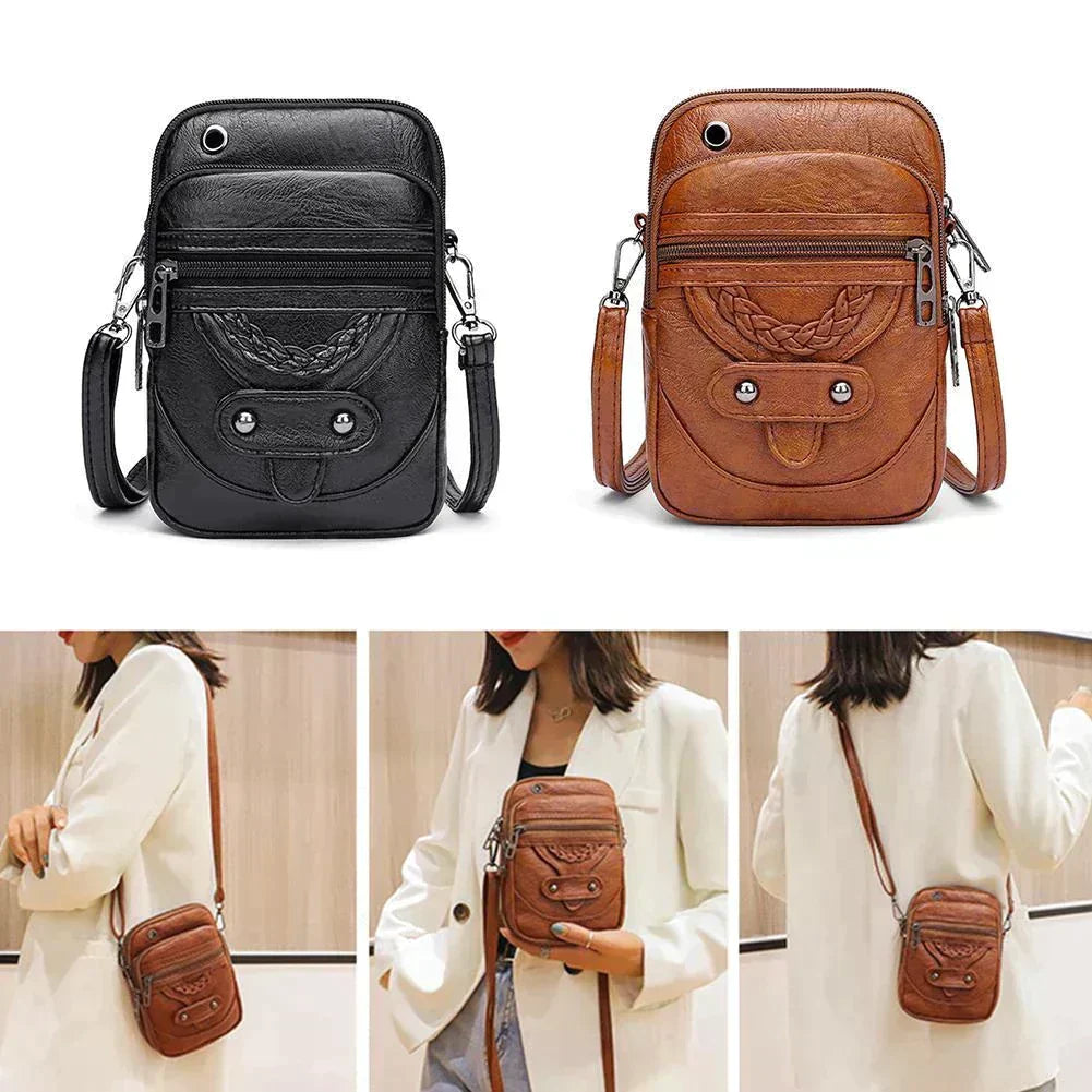 Adeline™ | Vintage Leren Crossbody Tas