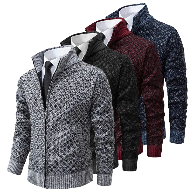 Søren™ - Stylish warm knitted sweater with high neck