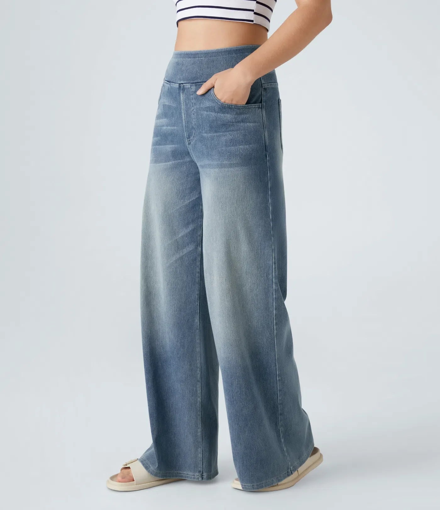 Eva | High waist elastic pants