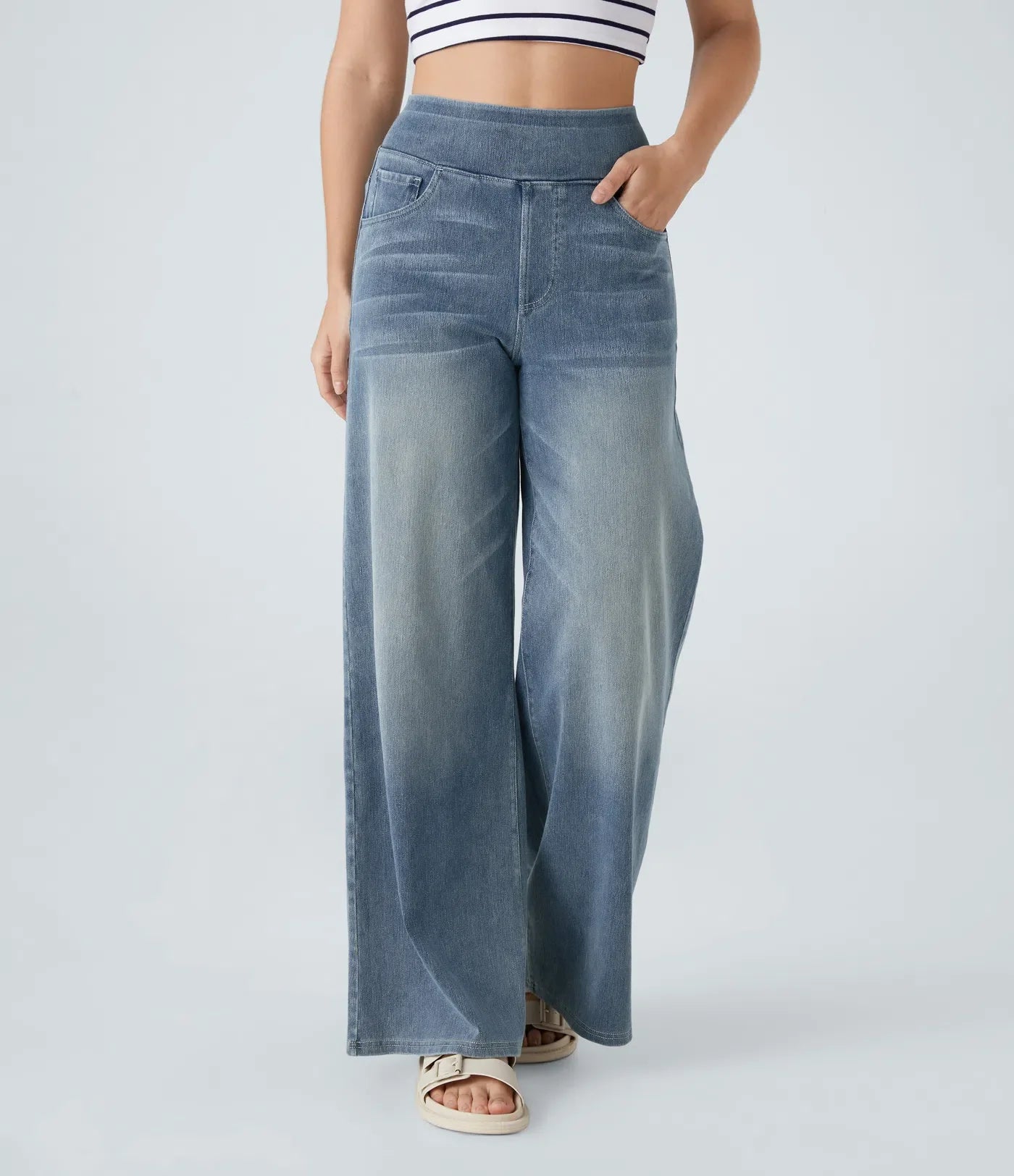 Eva | High waist elastic pants