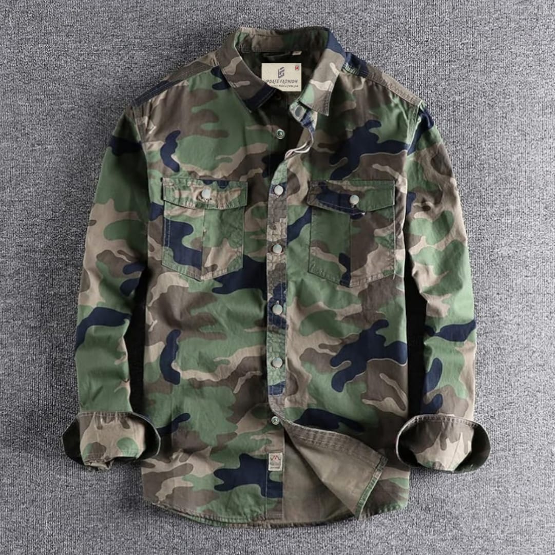 Thomas™ - Stylish Camouflage Retro Canvas Jacket