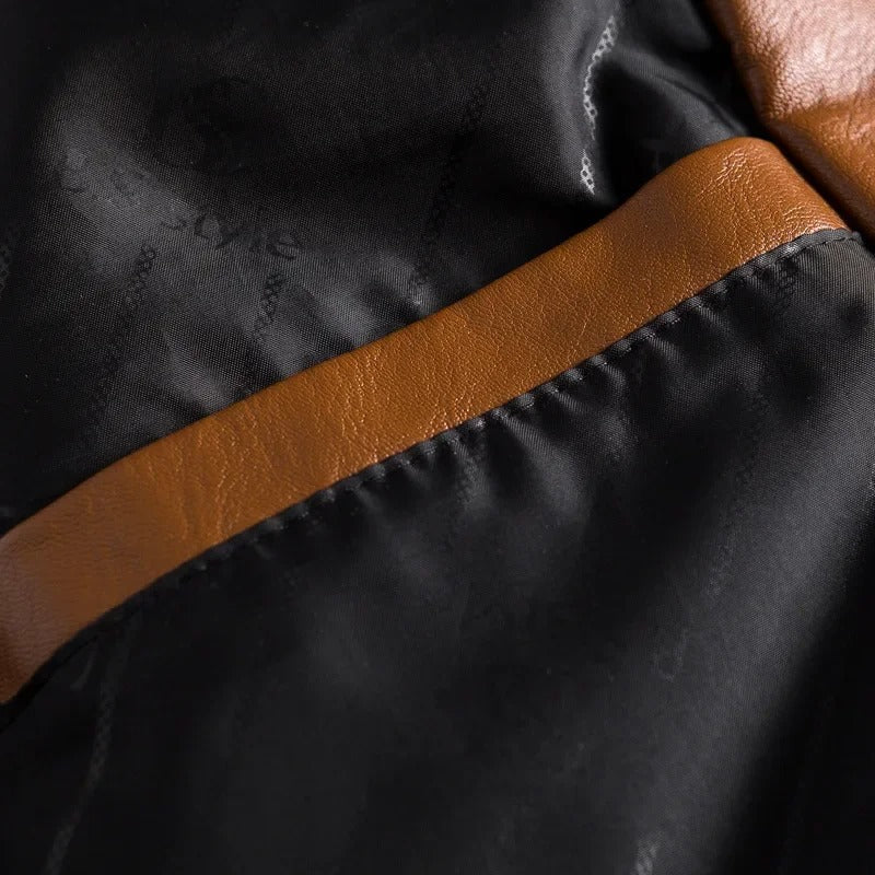 James™ - Stylish warm leather jacket