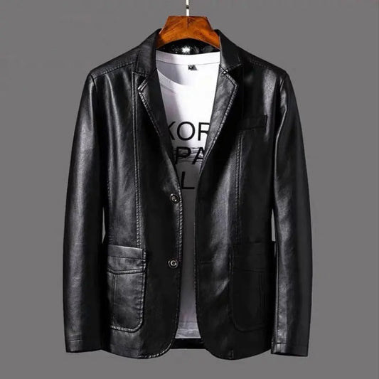 James™ - Stylish warm leather jacket