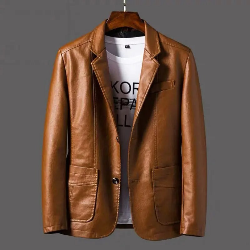 James™ - Stylish warm leather jacket