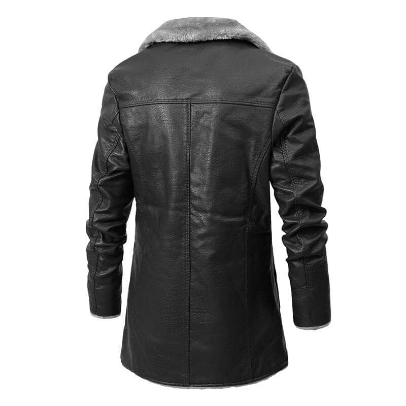 Vegas™ - vintage winter coat made of soft imitation leather